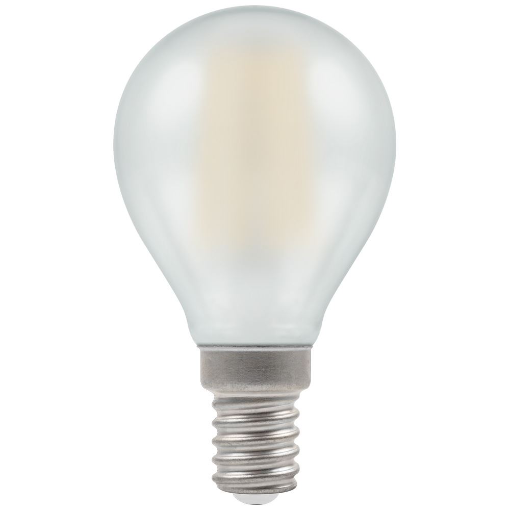 LED Round SES E14 Filament Pearl 4W Warm