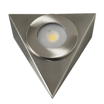 Robus ROYAL 2.5W LED 240V triangular cabinet light, IP20, Brushed chrome, 4000K - RYA2P540-13