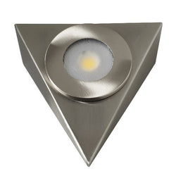 Robus ROYAL 2.5W LED 240V triangular cabinet light, IP20, Brushed chrome, 4000K - RYA2P540-13