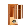 Forum Leto Fixed Wall GU10 Downlight with PIR IP44 - Copper - ZN-37938-COP