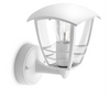 Philips Creek 60W E27 (UP) Wall Lantern IP44 Dimmable White - 915002789602