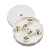 Click Scolmore Essentials 20A 6 Terminal Junction Box White - WA073