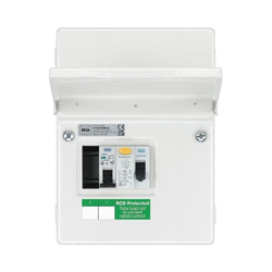 BG Metal Shower Kit - Ip20, 63A, 30Ma Type A Rcd, 50A Mcb - CFUSHOW1A