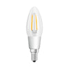 Osram 5W Parathom Clear LED Candle Bulb E14/SES Dimmable Very Warm White - 134522-439672