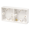 Click Scolmore Mode Dual Accessory Pattress Box Polar White - CMA089