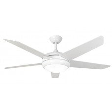 Fantasia Elite Viper Plus 54inch. Ceiling Fan with Gloss White Blade & LED Light - White - 116066
