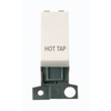 Click Scolmore MiniGrid 13A Double-Pole Hot Tap Switch Polar White - MD018PW-HT