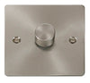 Click Scolmore Define Brushed Steel 1 Gang 2 Way Dimmer Switch  - FPBS140