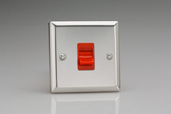 Varilight Classic Double Pole Switch 45A - Mirror Chrome - XC45S
