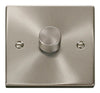 Click Scolmore Deco Satin Chrome 1 Gang 2 Way Dimmer Switch  - VPSC140