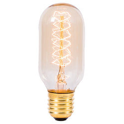 Bell 40W Vintage Tubular Twisted Filament Lamp - Amber (ES/E27) - BL01492