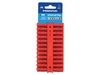 Rawlplug Red Uno Plugs 6mm x 28mm Card of 96 - RAW68520