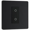 BG Evolve Matt Black 200W Single Touch Dimmer Switch 2-Way Secondary - PCDMBTDS1B