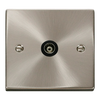 Click Scolmore Deco  1 Gang Isolated Co-Axial Socket - VPSC158BK