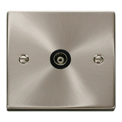 Click Scolmore Deco  1 Gang Isolated Co-Axial Socket - VPSC158BK