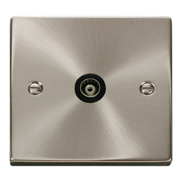 Click Scolmore Deco  1 Gang Isolated Co-Axial Socket - VPSC158BK