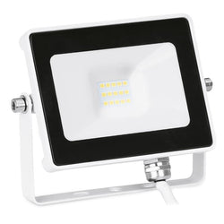 Aurora Quazar10W Adjustable IP65 Driverless LED Floodlight 4000K Black - EN-FLH10BLK/40