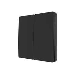 Forum 2 Gang Kinetic Push Switch IP65 - Matt Black - CUL-40034