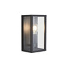 Forum Chinon Single Light IP44 Box Lantern - Black - ZN-38640-BLK