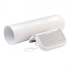 Xpelair The Simply Silent Contour Wall Kit Square White - 92992AW - Return Unit
