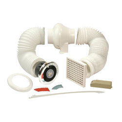 Manrose 100mm Led Iw S/Lite Cent. Timer Kit Chrome - IWLEDSLCFDTCN