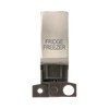 Click Scolmore MiniGrid 13A Double-Pole Ingot Fridge Freezer Switch Satin Chrome - MD018SC-FF