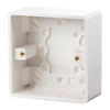 Click Scolmore Mode 1 Gang 35mm Pattress Box Polar White - CMA083