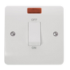 Click Scolmore Mode 45A Cooker Rocker Switch With Neon Polar White - CMA501