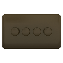 Schneider LSD Dimmer Switch 4G 2W 250W/VA Mocha Bronze - GGBL6042CMBS
