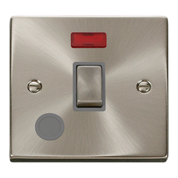 Click Scolmore Deco Ingot 20A 2 Pole Flex Outlet Neon Switch - VPSC523GY