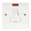 Click Scolmore Mode 13A 1 Gang DP Switched Fused Spur With Neon Polar White - CMA652
