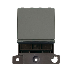 Click Scolmore MiniGrid 250V 20A 2 Way Switch Module Black Nickel - MD024BN
