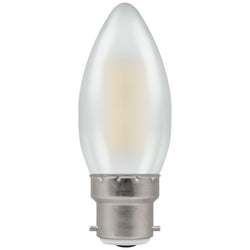 Crompton LED Candle BC B22 Filament Pearl 4W 2700K - Warm White