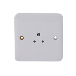 Schneider LWM 1G 2A Round Pin Unswitched Socket White - GGBL3070