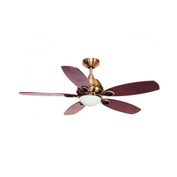 Fantasia Phoenix 42inch. Ceiling Fan with Maple/Oak Blade & Light - Anitque Brass - 111795