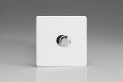 Varilight 1 Gang 2 Way Push On/Off Rotary LED Dimmer 1 x 0 120W (1 10 LEDs) - JDQP401S