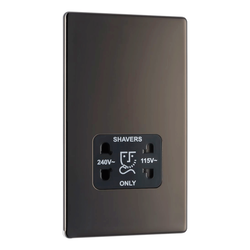 BG Flat Plate Black Nickel 115/240V Dual Vol - FBN20B