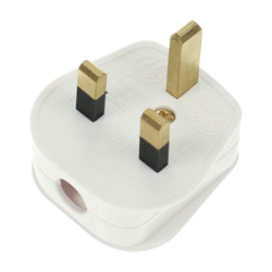 Click Scolmore Essentials Uk Resiliant 13A Plug (5A) White - PA303