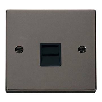Click Scolmore Deco 1 Gang Secondary Telephone Socket - VPBN125BK