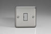 Varilight Classic UnSwitch  Fused Spur with Decorative Insert (Single XS6UD) - Matt Chrome - XS6UD