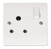Click Scolmore Mode 20A Round Pin Plug Socket Polar White - CMA034