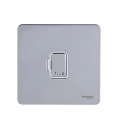Schneider USFP 13A Unswitched FCU White Insert - Polished Chrome - GU5400WPC