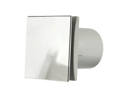 Manrose DECO150TC 150mm (6inch.) Bathroom Extractror Fan with Integral Timer & Aluminium Front Cover - Return Unit