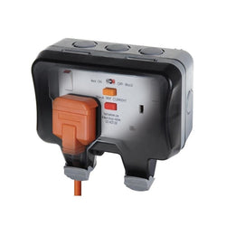 BG IP66 13A 2-Gang Sp Weatherproof Outdoor Switched Passive RCD Socket - WP22ARCD - WP22RCD