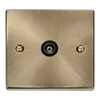 Click Scolmore Deco 1 Gang Isolated Co-Axial Socket - VPAB158BK