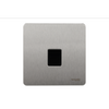 Schneider USFP 1G Telephone Secondary Socket Black Insert Stainless Steel - GU7462BSS