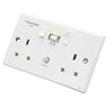 Greenbrook PowerBreaker RCD Twin Switch Socket White Pas - K22-WP