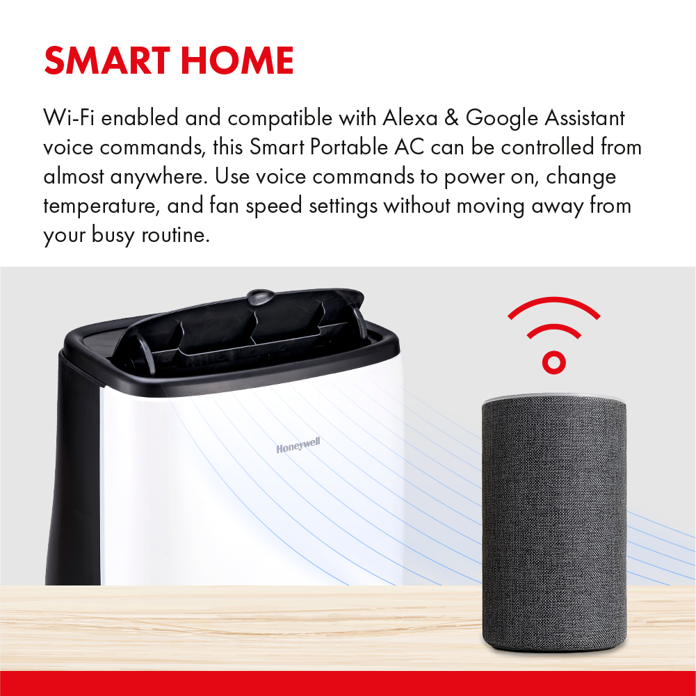 Honeywell 12000 BTU WiFi Compatible Portable Air Conditioner With Voic –  BigOnElectricals.co.uk