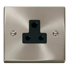 Click Scolmore Deco 5A Round Pin Socket - VPSC038BK