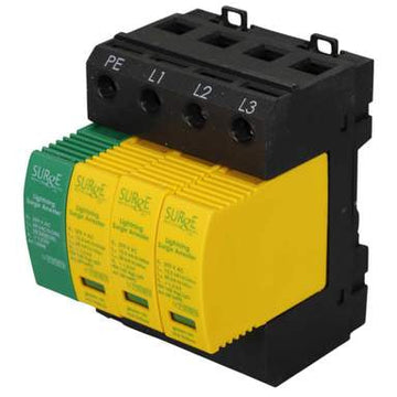 Lewden 50kA 3 Pole + N Type 1+2+3 Surge Protector - SRG3123